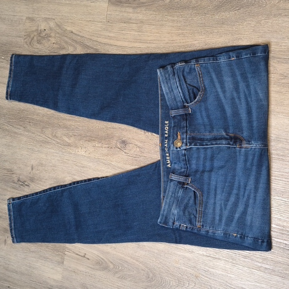 sac700🦅Curvy High Rise Jegging w/29" Inseam American Eagle Denim Jeans